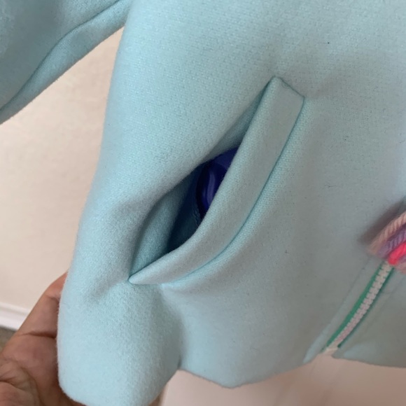 Cat & Jack Brand Baby Girl Unicorn Hooded Peacoat - Picture 9 of 12